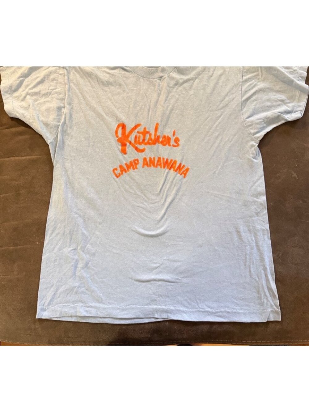 Vintage Kutshers Camp Anawana T-Shirt XXL Screen Stars USA Blue Orange Graphic